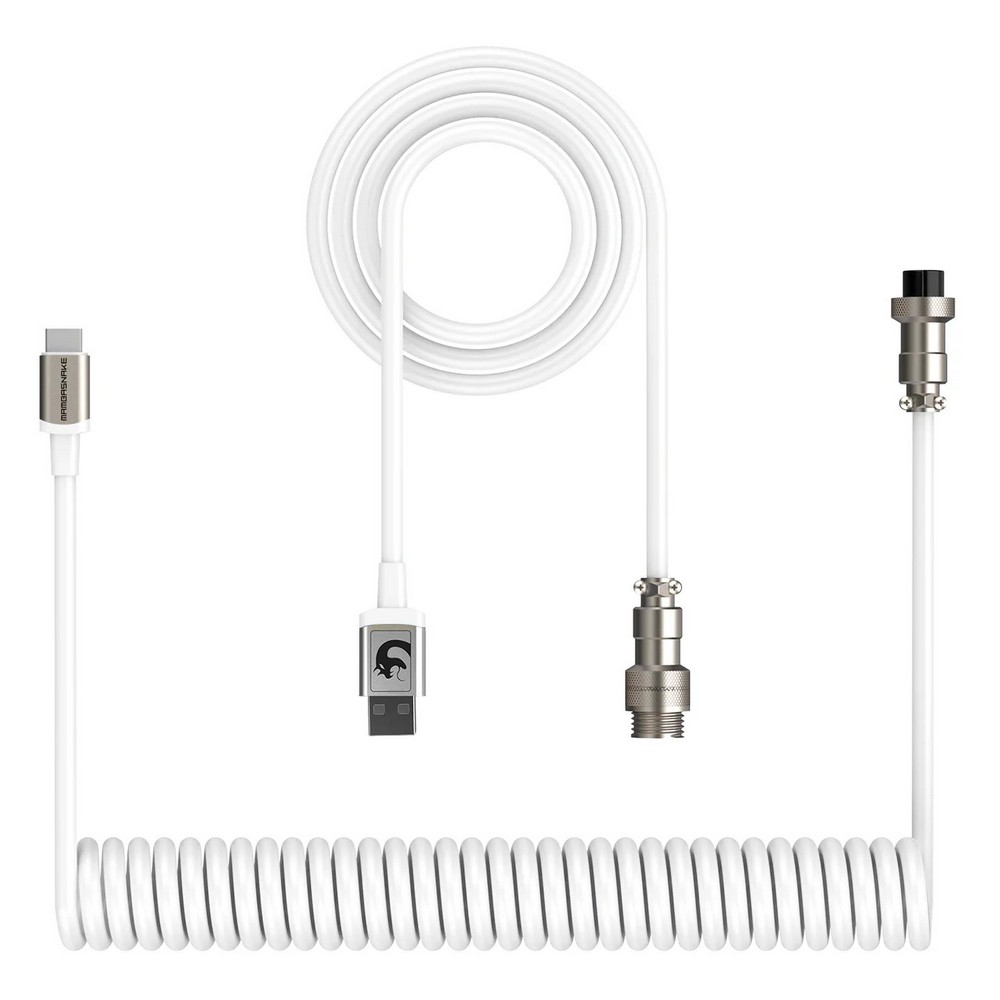 Attack Shark Cable:C01 Coiled Cable White
