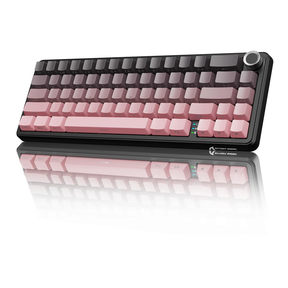 Attack Shark Keyboard:X66  Strawberry Switch – Blackb