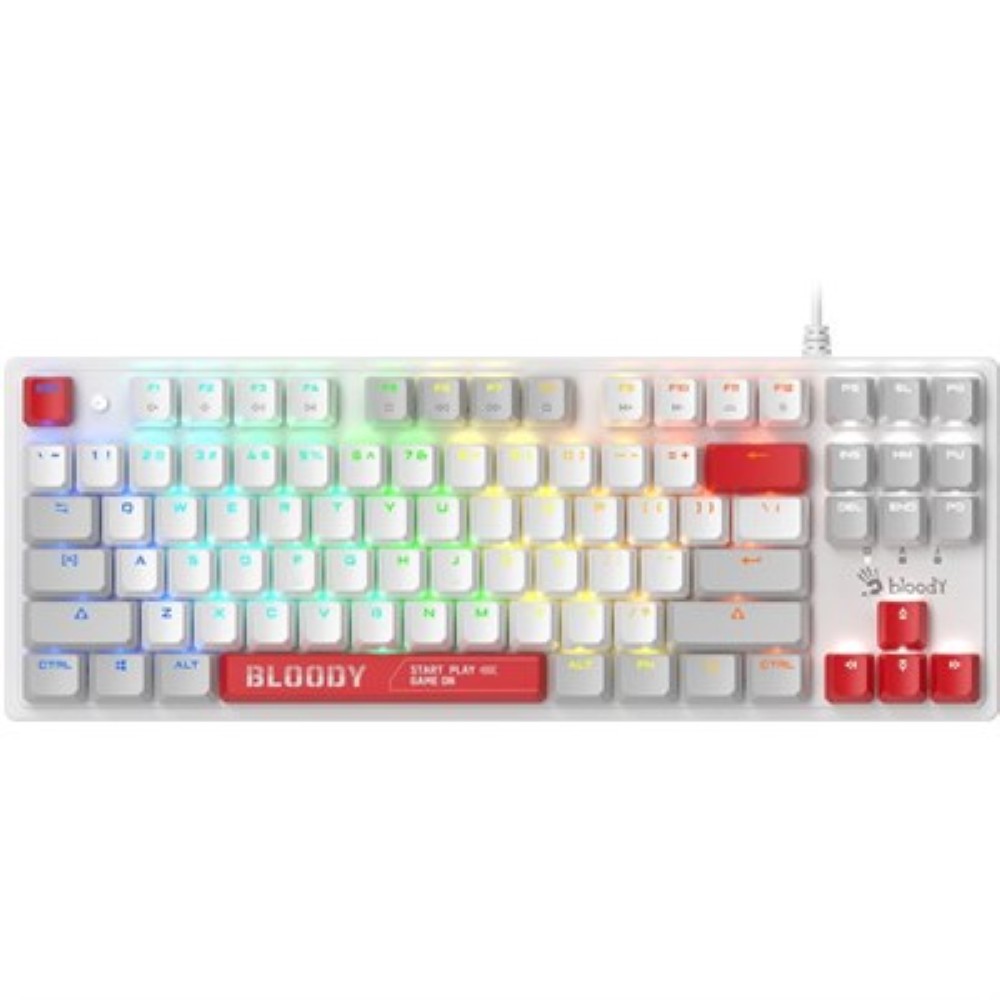 Bloody S310N RGB BLMS Mechanical Gaming Keyboard – Energy White