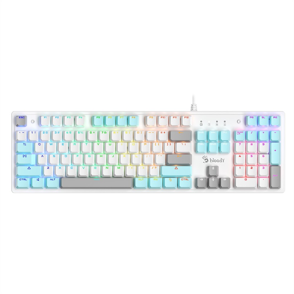 Bloody Keyboard:S520N Ice White