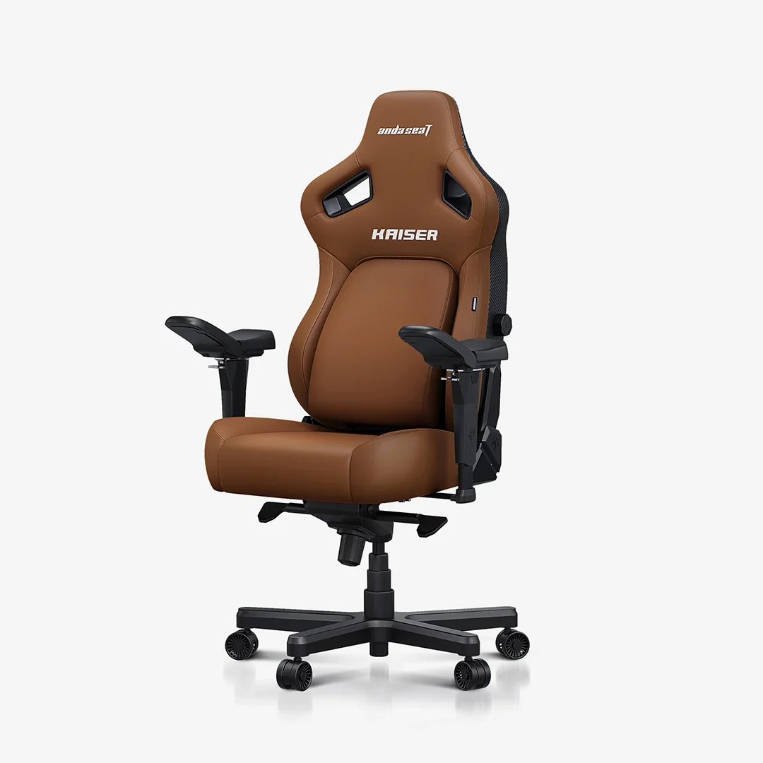 Anda Seat Kaiser 4L Premium Fabric Gaming Chair Classic Bentley Brown