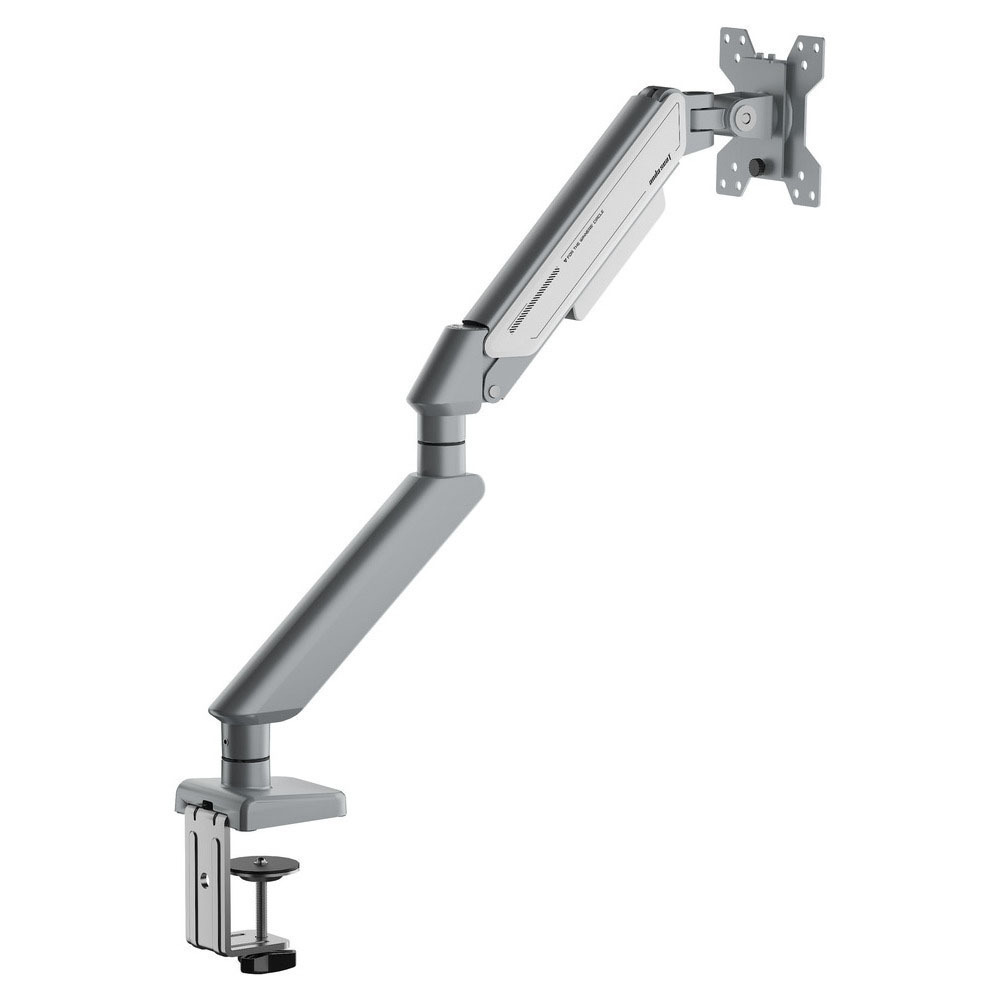 Anda Seat Stealth II Ergonomic Single Monitor Arm Silver White
