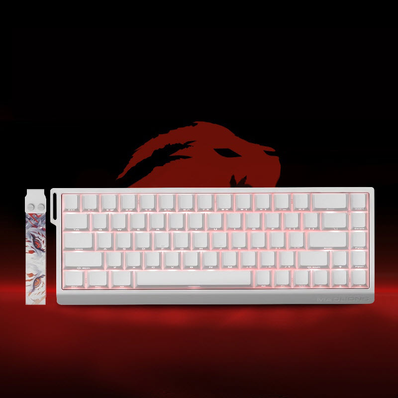 Madlions FGG MAD68 Magnetic Switches RGB Wired Keyboard White
