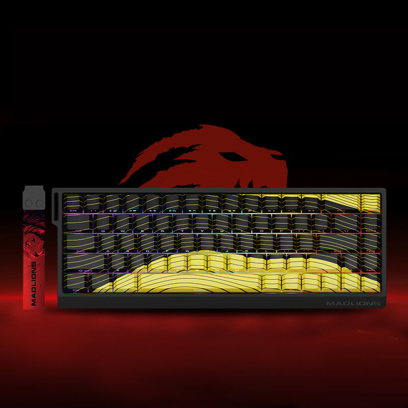 Madlions FGG MAD68 Magnetic Switches RGB Wired Keyboard Yellow