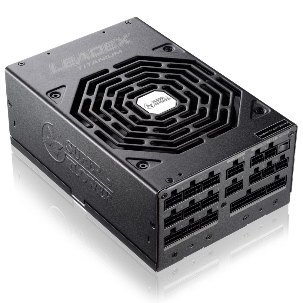 Super Flower LEADEX TITANIUM 1700W ATX3.1 ECO Mode, Full Modular, Dual Ball Bearing Fan Power Supply