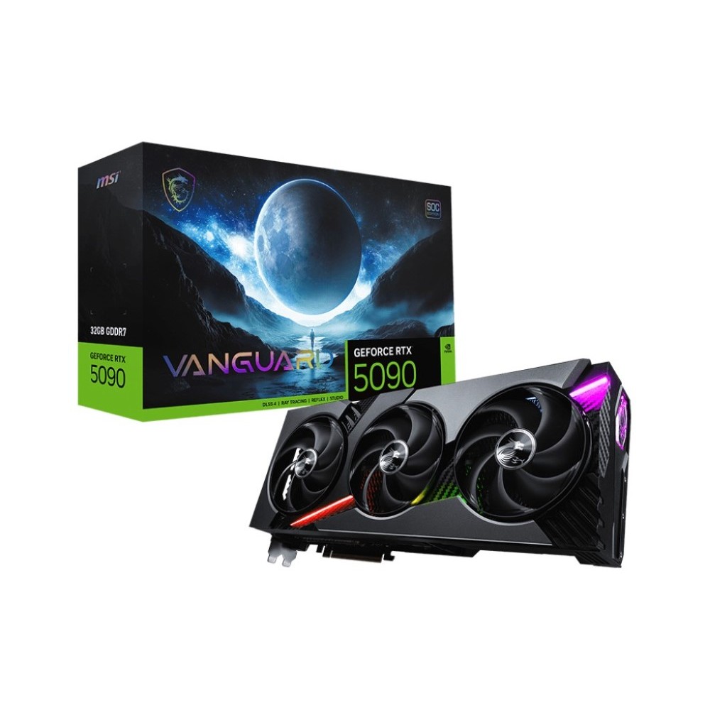 MSI GeForce RTX 5090 VANGUARD 32GB SOC GDDR7 PCIe 5.0 x16 Graphics Card