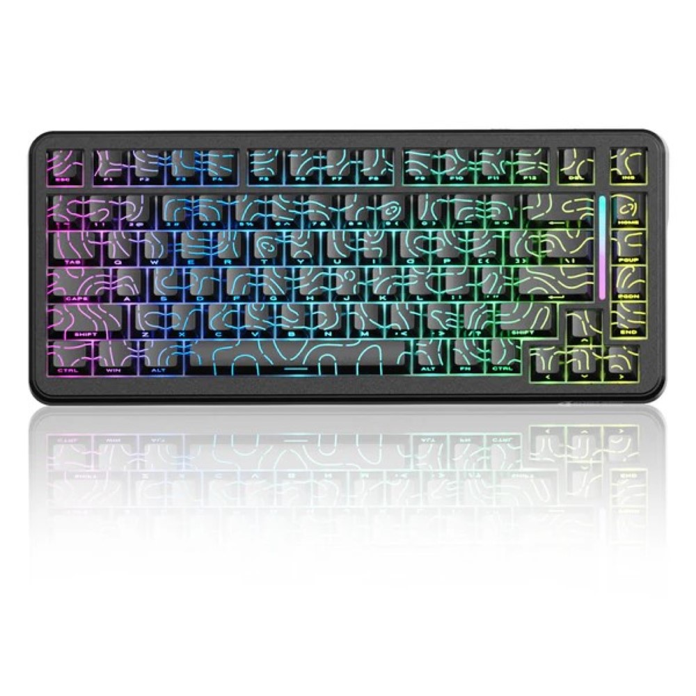 ATTACK SHARK X82PRO HE Wireless Rapid Trigger Gaming Keyboard Magnetic Switch – Black Contours