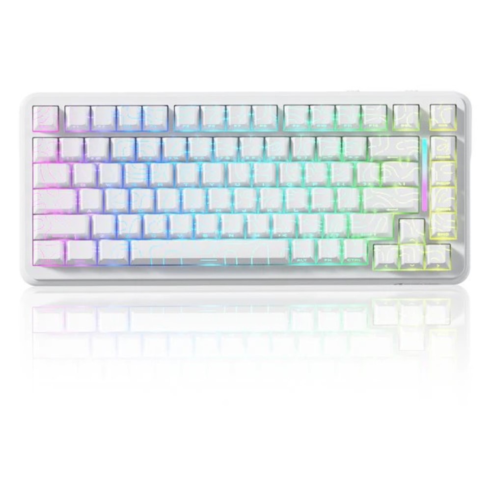 ATTACK SHARK X82PRO HE Wireless Rapid Trigger Gaming Keyboard Magnetic Switch - White Contours