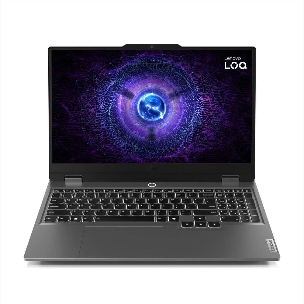 Lenovo LOQ 15 Gaming Laptop 12th Gen Core i5-12450HX, 24GB DDR5, 512GB SSD, NVIDIA RTX 4050 6GB Graphics, 15.6″ FHD IPS 144Hz, DOS, Luna Grey