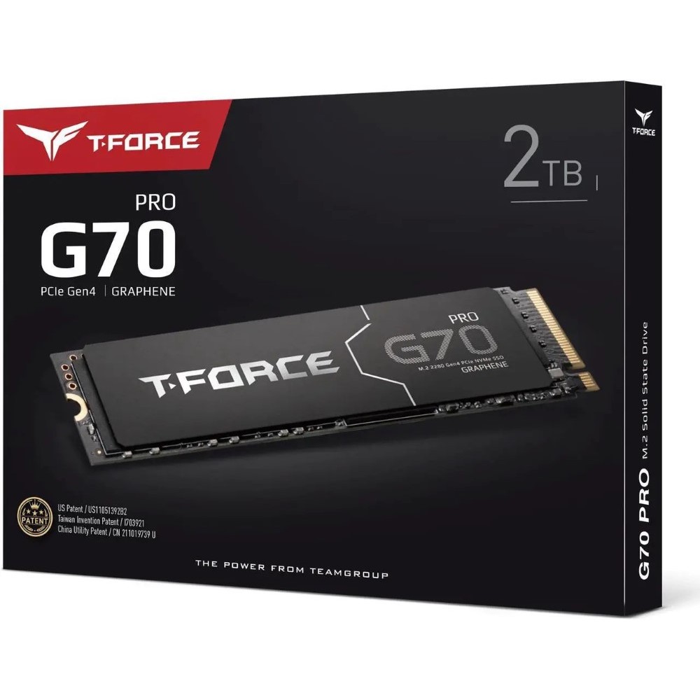 Team Group T-FORCE G70 PRO (Aluminum) M.2 2280 2TB PCIe 4.0 x4 with NVMe 1.4 TLC Internal Solid State Drive (SSD)