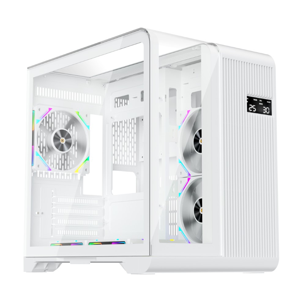 1st Player RT5 3 FC7 Fans Digital Display Case White