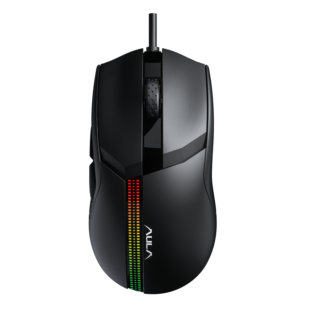 AULA F813pro Wired Gaming Mouse Full color Breathing Optical Ergonomic Gaming Mice Ergonomic Design Computer Mouse for Windows PC Gamers(Black Rainbow)