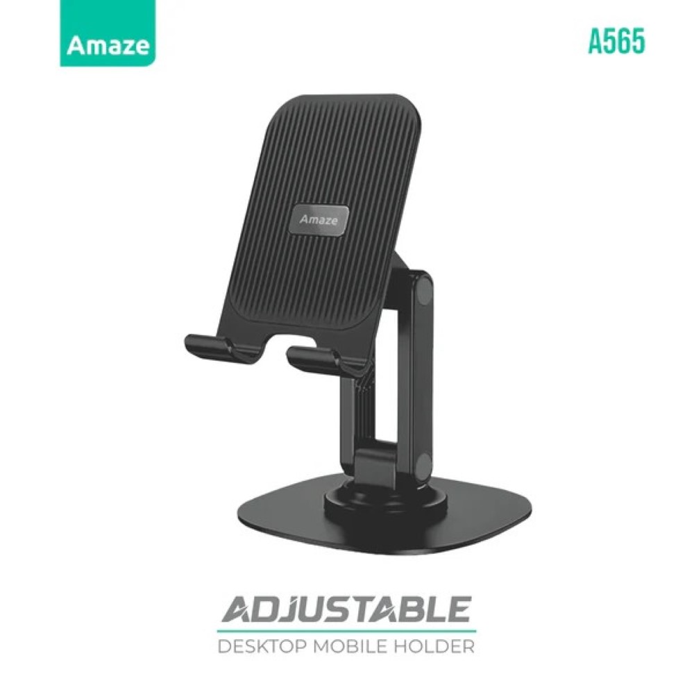 Amaze A565 Adjustable Destop mobile Holder – Black