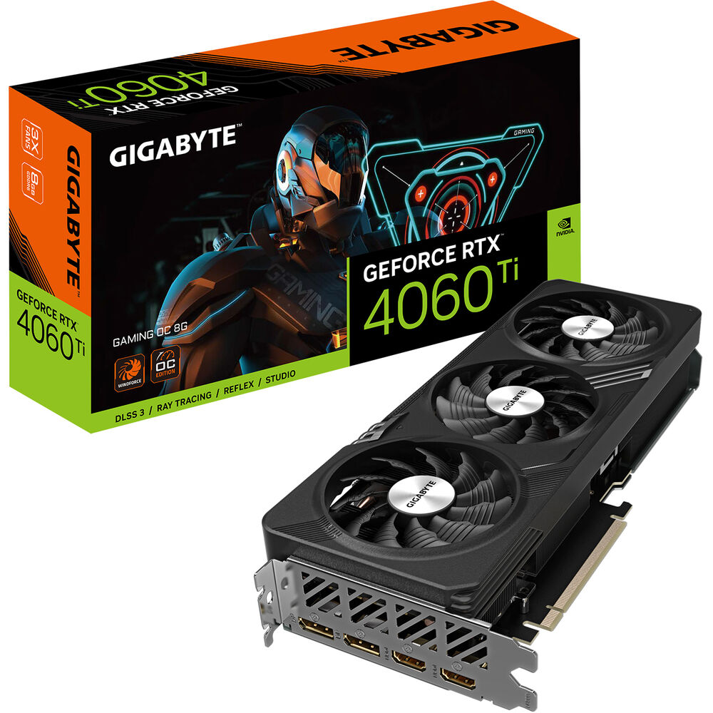 GIGABYTE GeForce RTX 4060 Ti GAMING OC 8G GDDR6 PCIe 4.0 Interface Graphics Card