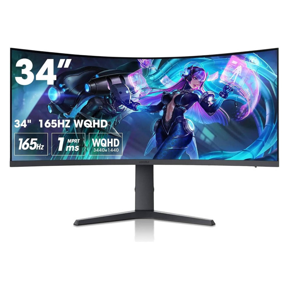 KOORUI MONITOR 34E6UC 34inch 165Hz VA WQHD Curved