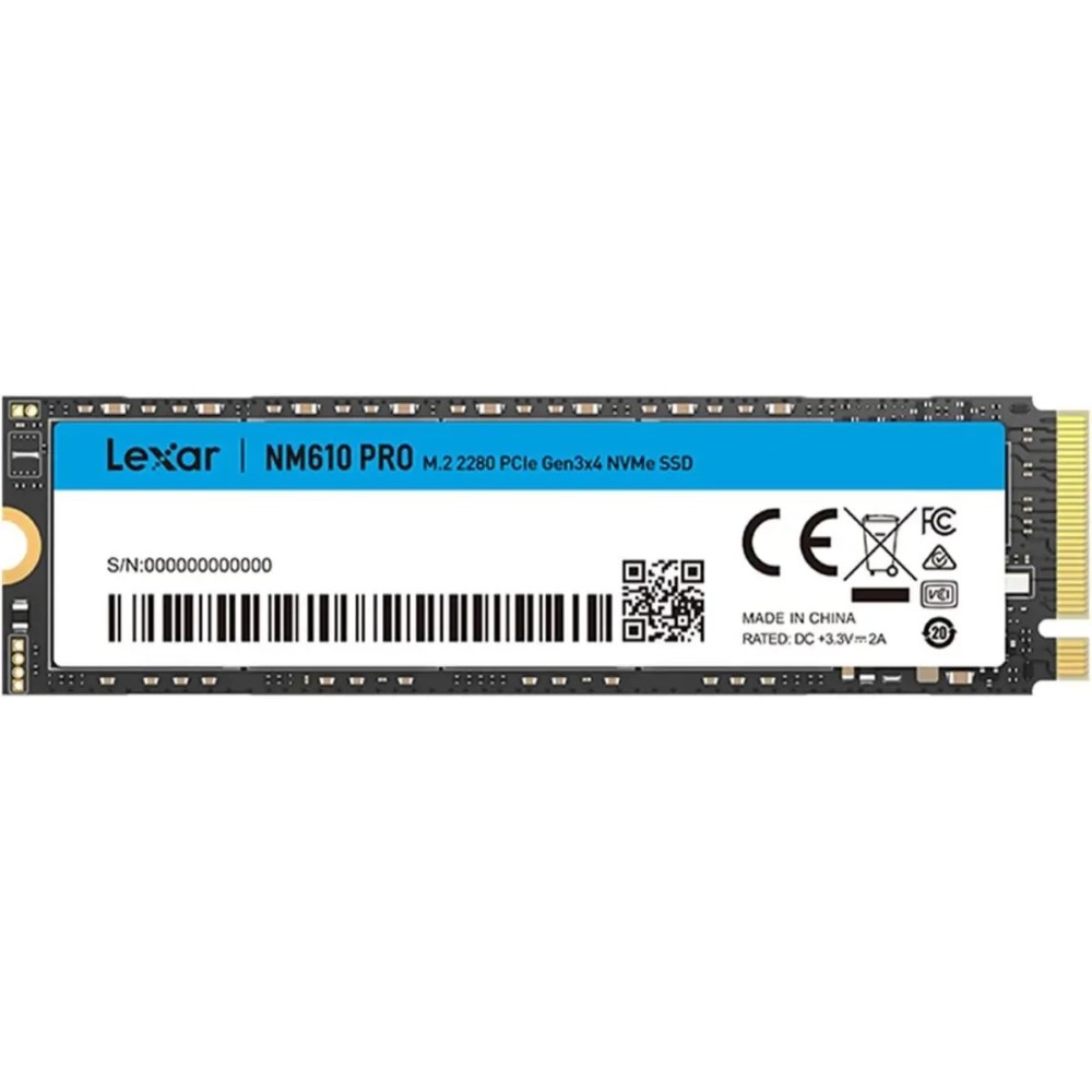 Lexar NM610 PRO M.2 2280 PCIe Gen 3×4 NVMe SSD – 500GB