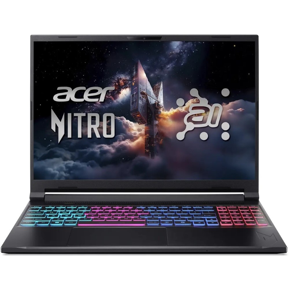 Acer Nitro V 16S AI ANV16S-41-R89V Gaming Laptop AMD Ryzen 7 260 16GB DDR5 512GB SSD NVIDIA RTX 5060 8GB Graphics 4-Zone RGB Keyboard 16″ WUXGA IPS 180Hz Windows 11 Home Black