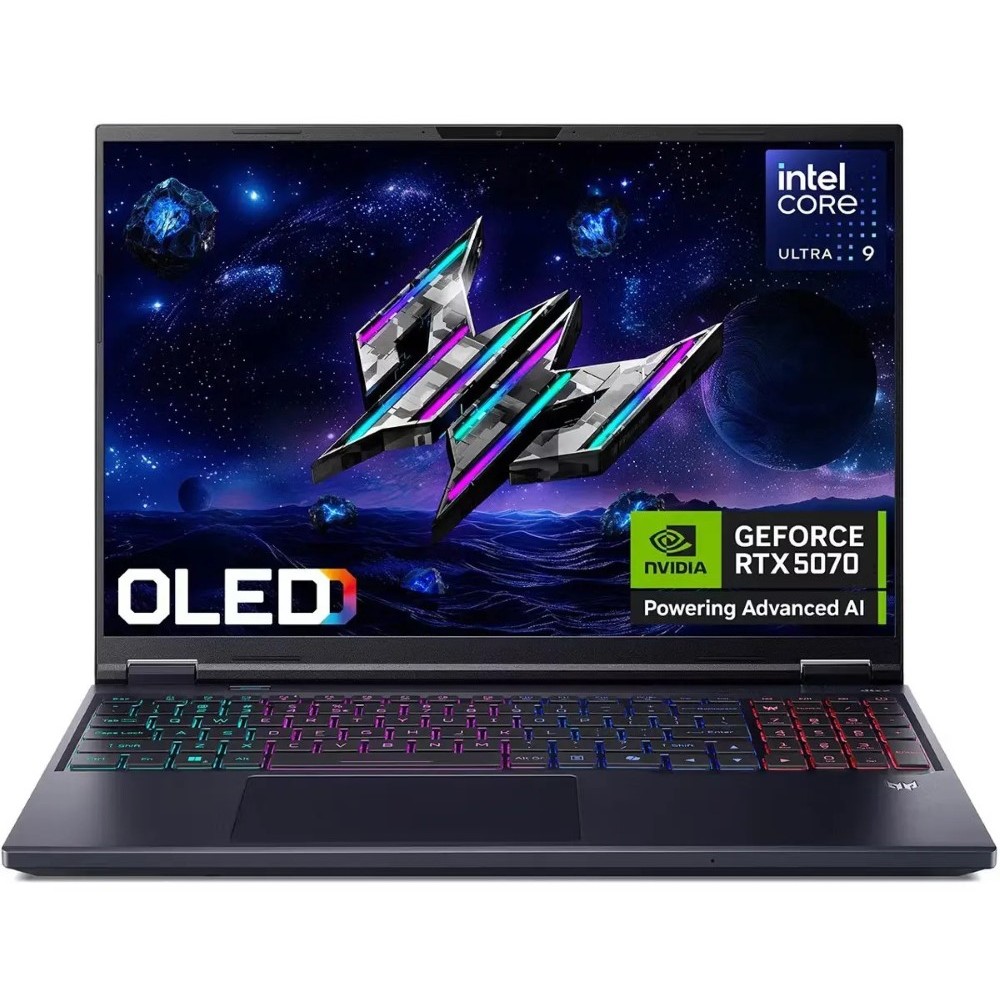 Acer Predator Helios Neo 16S PHN16S-71-76TK Gaming Laptop Intel Core Ultra 7-255HX 16GB DDR5 512GB SSD NVIDIA RTX 5060 8GB Graphics 16″ WQXGA OLED 240Hz Windows 11 Home Black