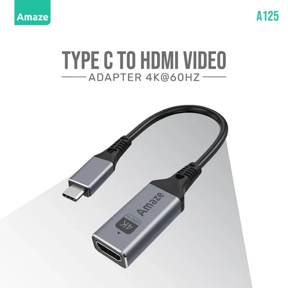 Amaze A125 Type C TO HDMI Video Adapter 4K@60HZ