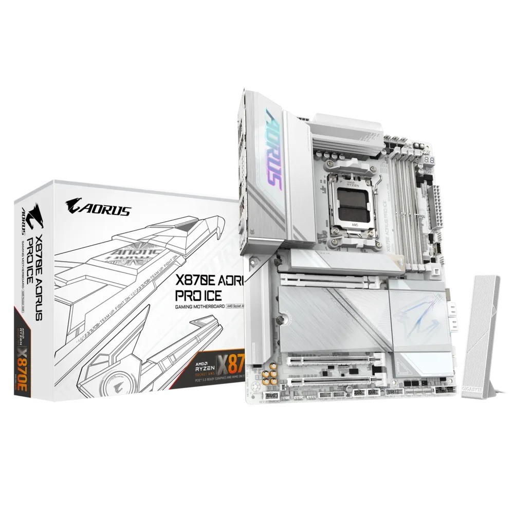 Gigabyte X870E Aorus Pro Ice AMD AM5 Motherboard