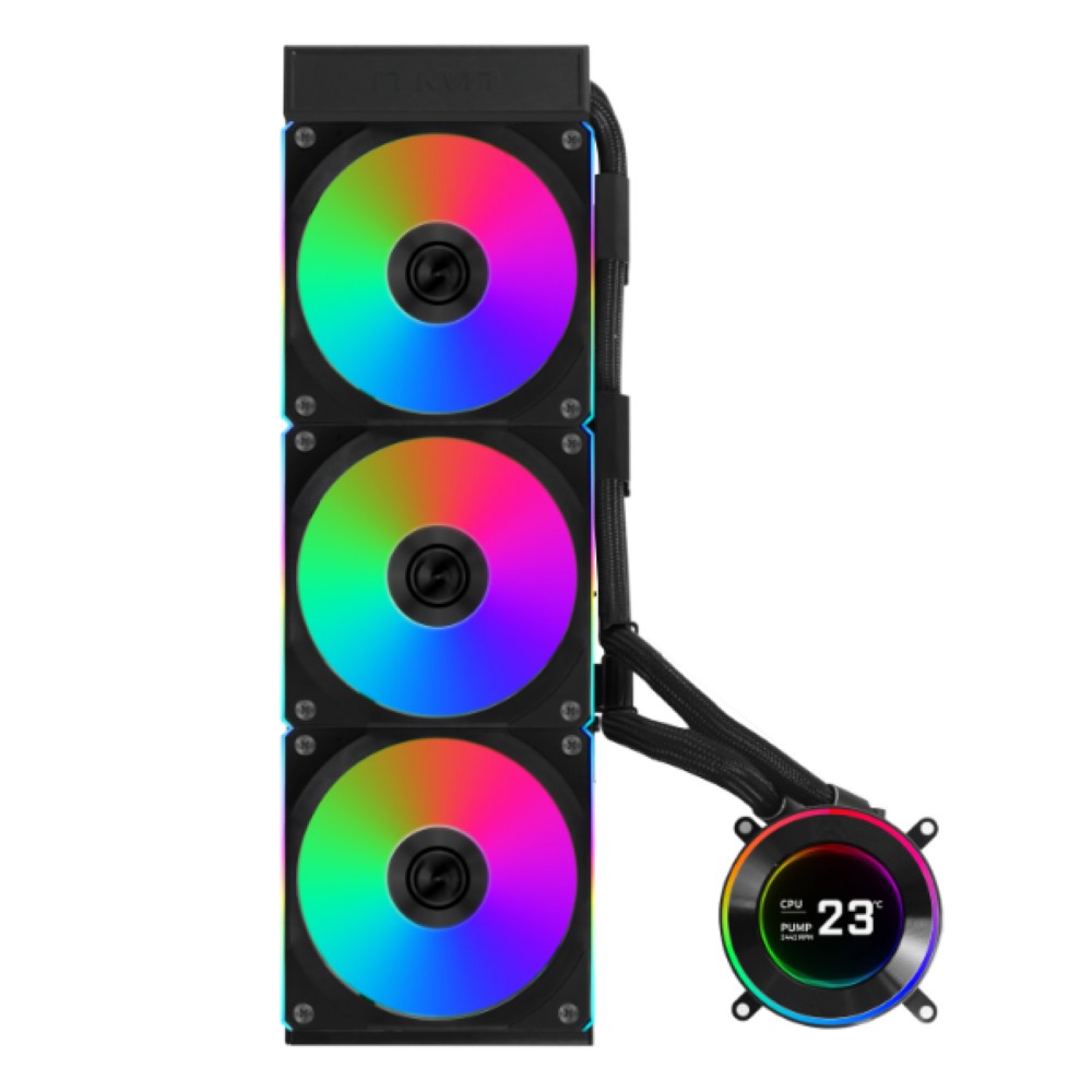 Lian Li Hydroshift II LCD-C 360CL with UNI Fan CL Wireless Liquid Cooler – Black