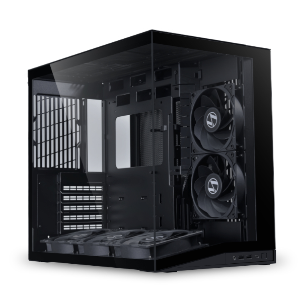 Lian Li O11 Dynamic Mini V2 Flow 5 Pre Installed Non RGB Gaming Computer Case – Black