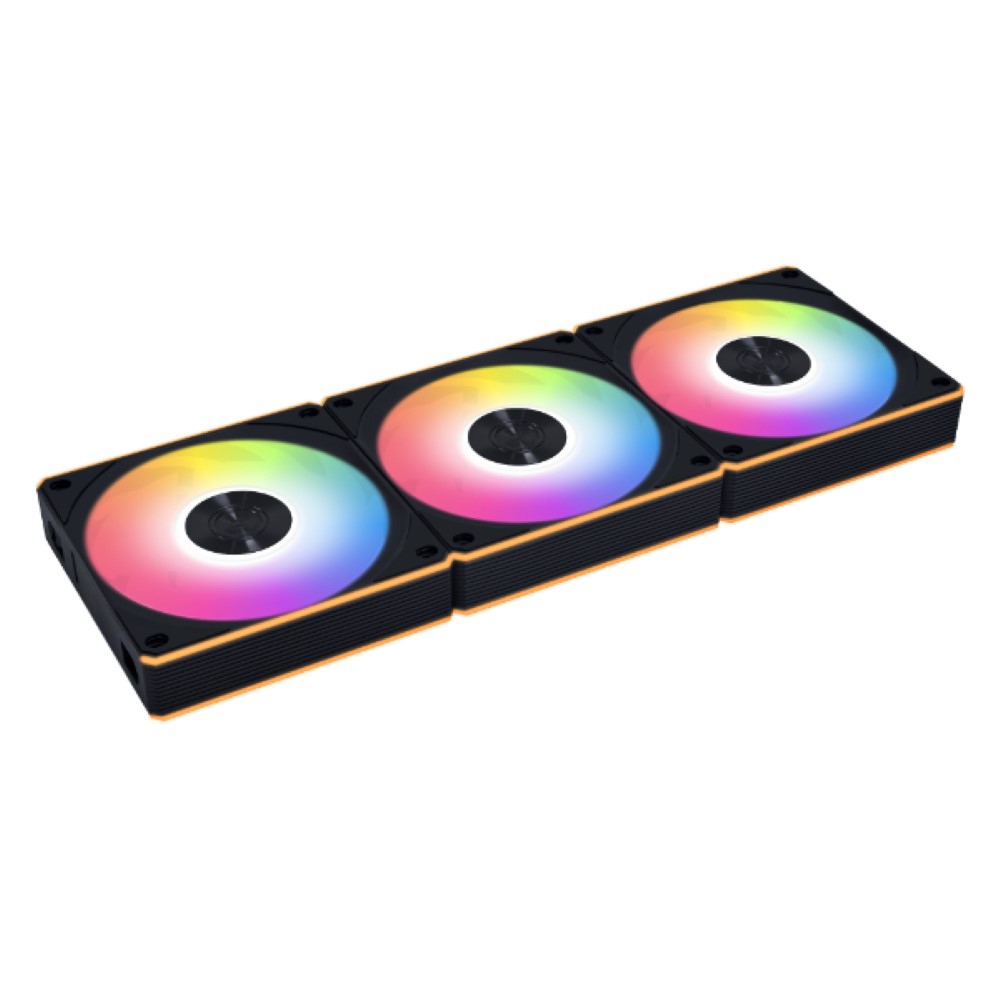 Lian Li UNI FAN CL120 Wireless Black RGB Triple Fan Pack – 120mm Black