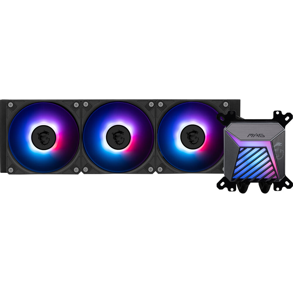 MSI MAG CoreLiquid A15 360mm RGB AIO Liquid CPU Cooler – Black