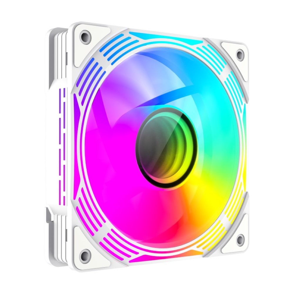 GameMax FN12A-C8I-RW Reverse 120mm ARGB Fan - White