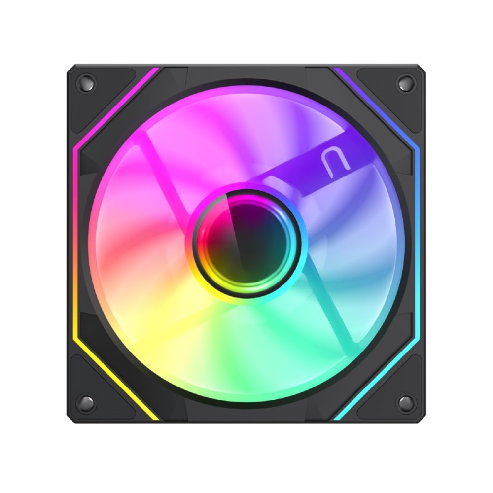 GameMax FN12A-S8I-R Reverse 120mm ARGB Fan – Black