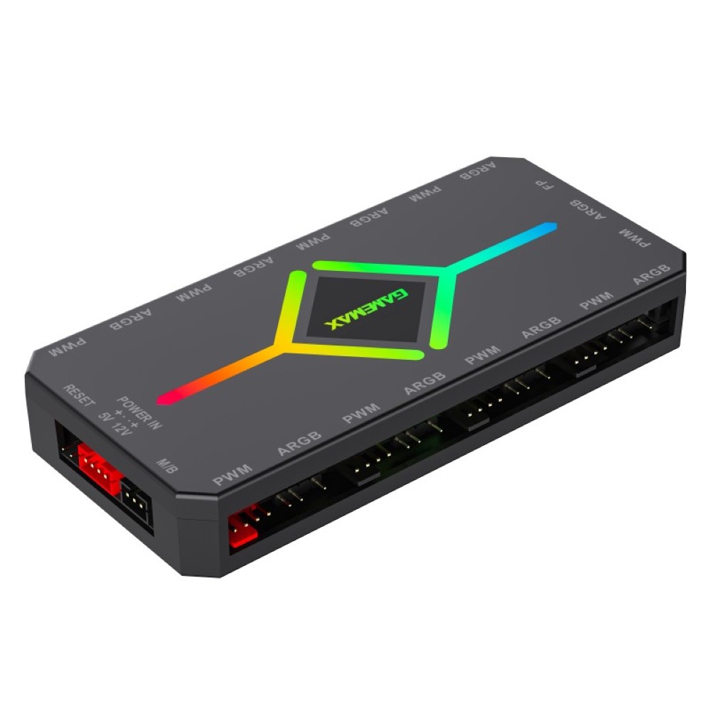 GameMax V4.0 ARGB HUB PWM BK Controller Black