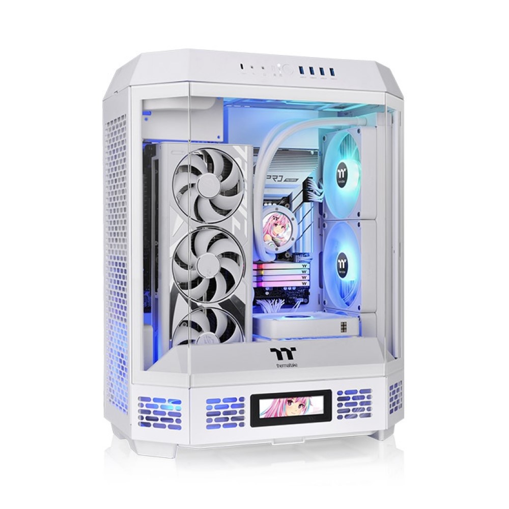 Thermaltake The Tower 600 Mid Tower Gaming Case – Snow