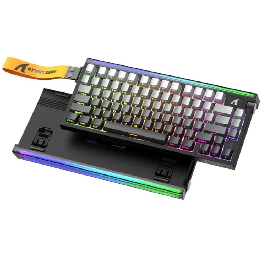 ATTACK SHARK R85 HE Rapid Trigger Keyboard Magnetic Switch with Custom Lightbox – Moonlight