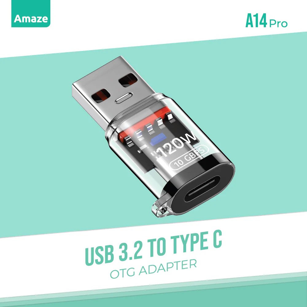 Amaze A14 Pro USB 3.2 TO TYPE C OTG Adapter