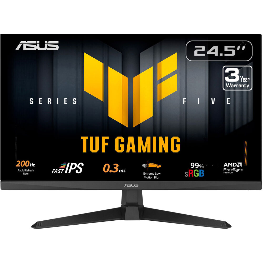Asus TUF Gaming Series 5 VG259Q5A Gaming Monitor – 24.5-inch Full HD (1920x1080) 200Hz Fast IPS ELMB 0.3ms GTG (min.) Stereo speaker DisplayWidget Center