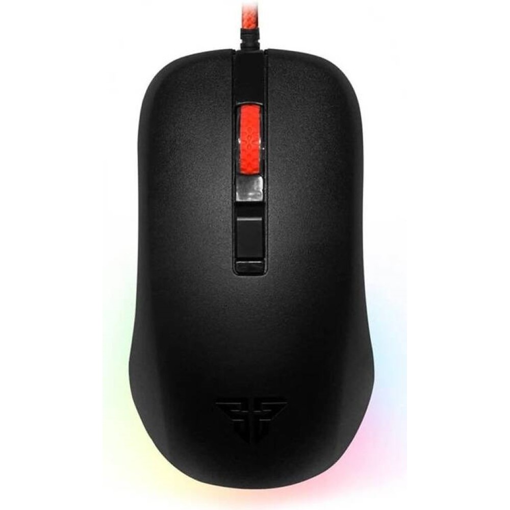 Fantech Rhasta II G13 Gaming Mouse Optic Sensor 2400 DPI Resolution Ambidextrous Design RGB Lights Silicone & Rubber Scroll Wheel 1.8m Cable Black