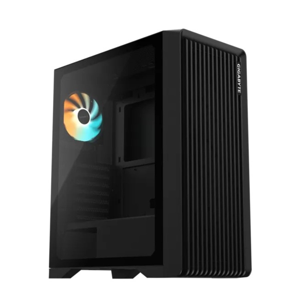 GIGABYTE C103 Glass Global Mid-Tower Gaming PC Case - Black with 4 ARGB Fan