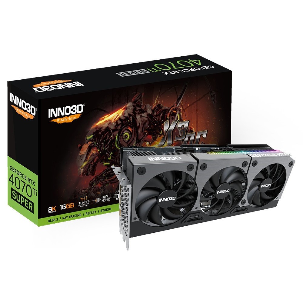 NNO3D GeForce RTX 4070 Ti Super X3 OC 16GB Nvidia Graphic Card