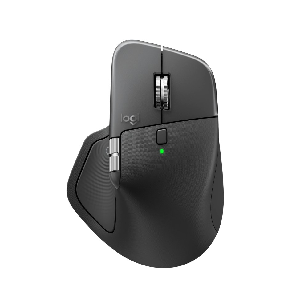 Logitech MX Master 4 Ergonomic Wireless Mouse with Advanced Performance Haptic Feedback Ultra-Fast Scrolling USB-C Charging Bluetooth Windows MacOS – Graphite