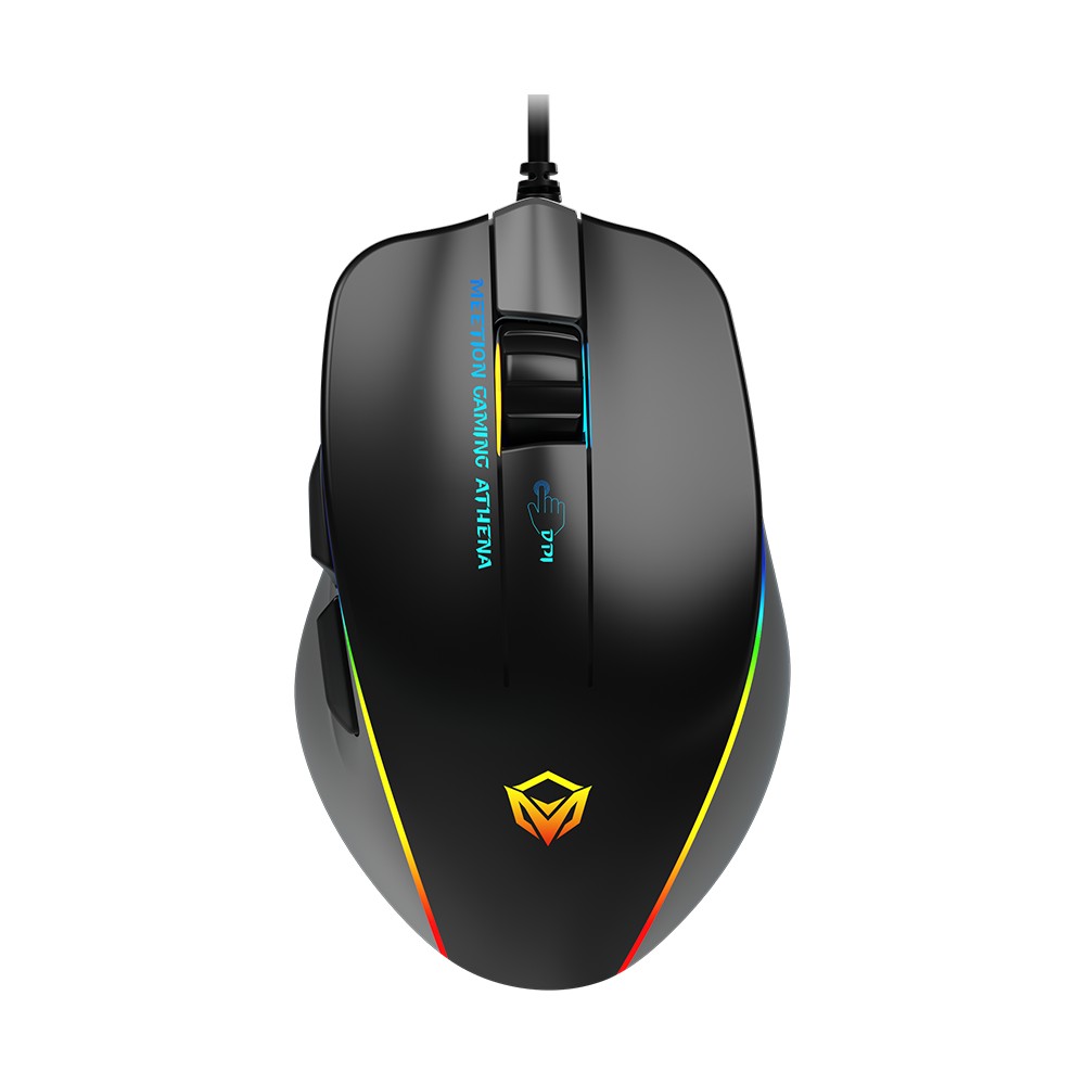 Meetion GM23 2023 RGB Circulation Backlit Wired Gaming Mouse – Black