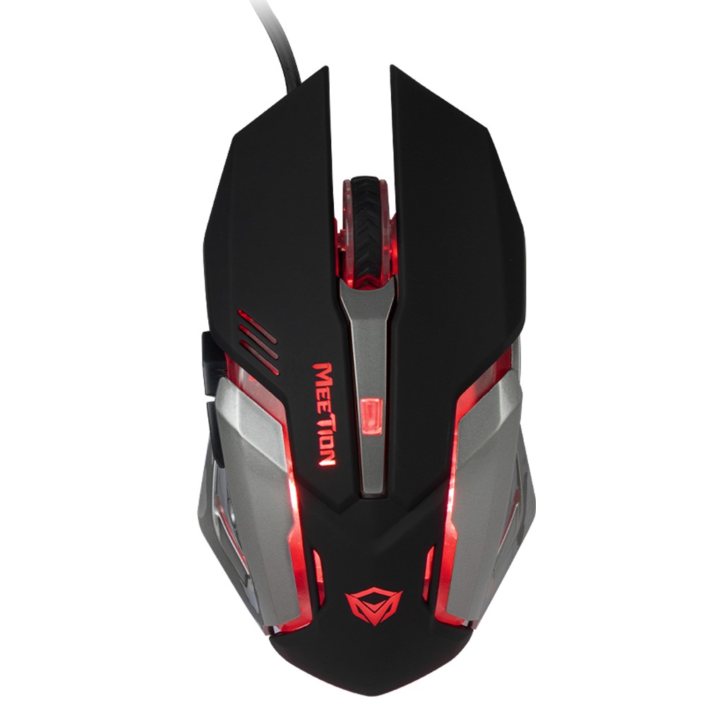 Meetion M915 6D Optical Backlit Wired Gaming Mouse - Black
