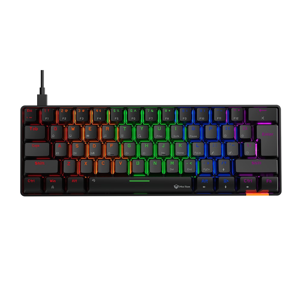 Meetion MK005 Wired 60% Mini Mechanical Keyboard – Black