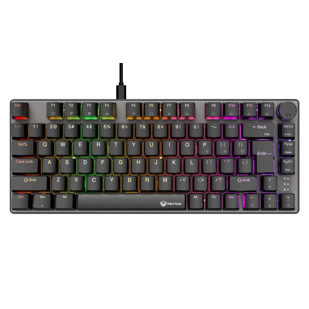 Meetion MK006 Pro 75% RGB Wired Mechanical Keyboard – Black
