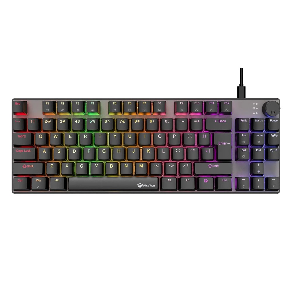 Meetion MK008 Pro Anti-Ghosting ABS Keycaps HighQuality-Metal Mechanical Gaming Keyboard
