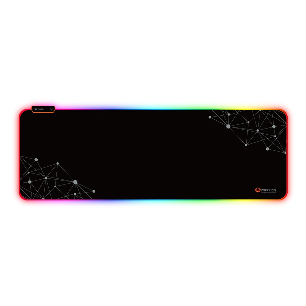 Meetion PD121 Full Desk Large RGB Keyboard and Mouse Pad for Gaming - Black