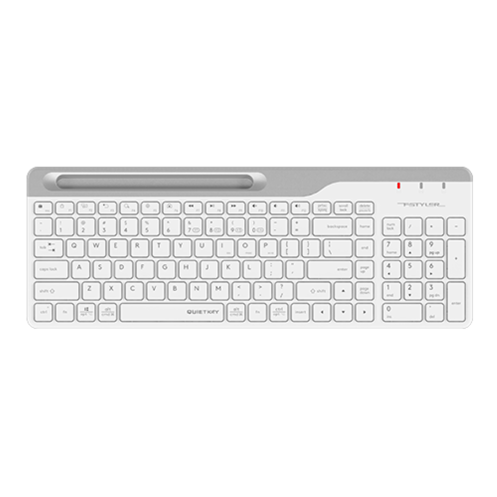 A4Tech FBK25 Bluetooth and 2.4G Wireless Keyboard | White