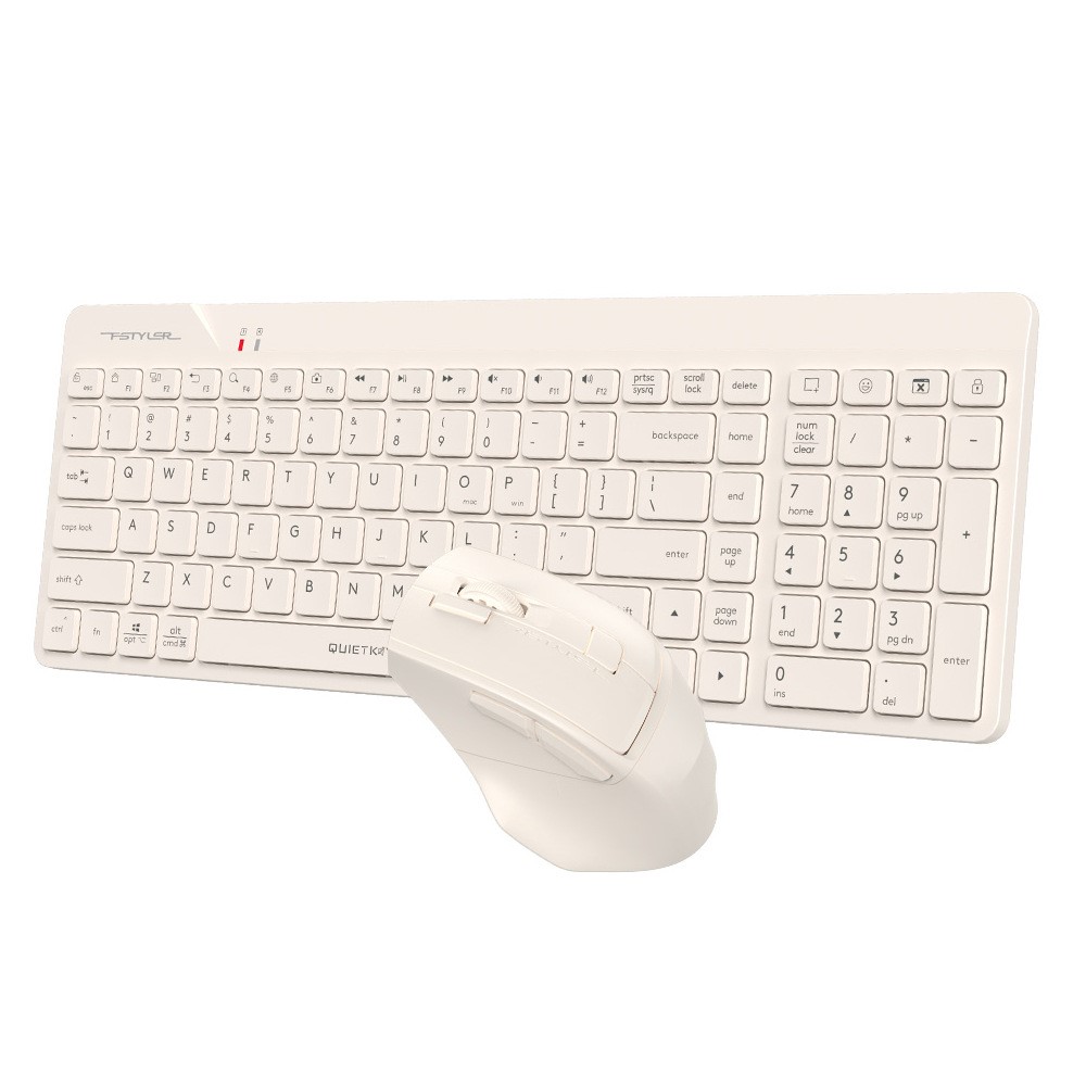 A4Tech FG2400 Air 2.4G Wireless QuietKey Combo Set Beige