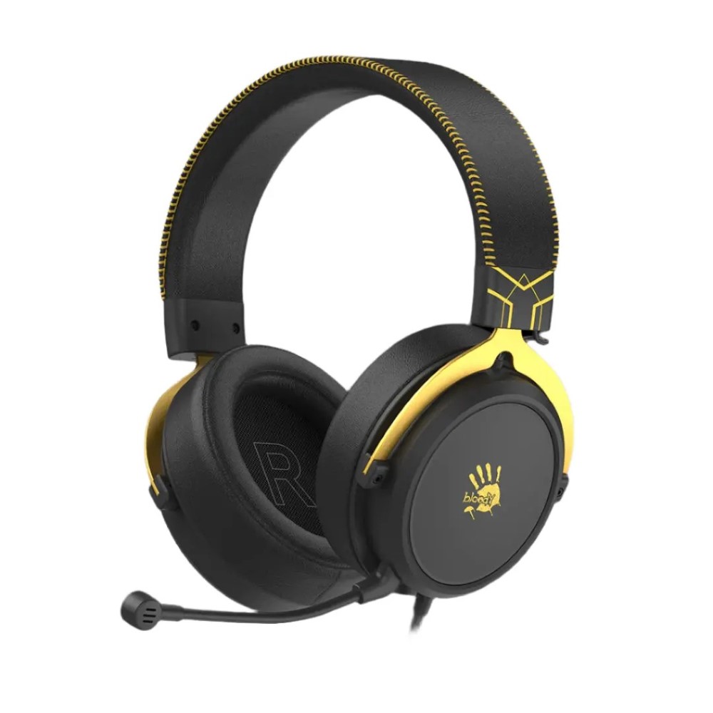 Bloody M590i Virtual 7.1 Surround Sound Gaming Headset AI-ENC Detachable Mic 3.5mm + USB | Sports Lime