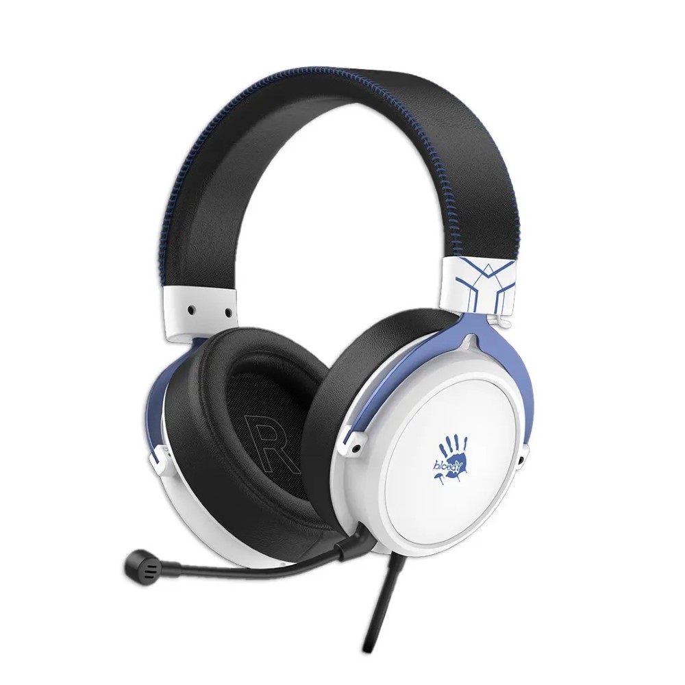 Bloody M590i Virtual 7.1 Surround Sound Gaming Headset AI-ENC Detachable Mic 3.5mm + USB | Sports Navy