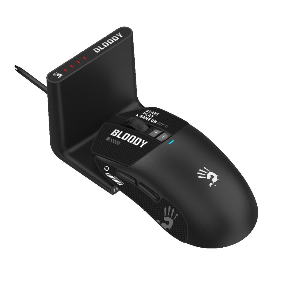 Bloody R72 Ultra Duo WaveLink Full Speed Dual Mode Wireless Gaming Mouse – Black